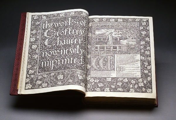 The Works of Geoffrey Chaucer, illustrated by William Morris. Image courtesy of the William Morris Society