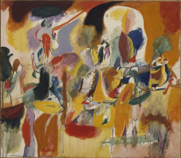 Arshile Gorky Water of the Flowery Mill, 1944 Oil on canvas, 107.3 x 123.8 cm The Metropolitan Museum of Art, New York © ARS, NY and DACS, London 2016 Digital image © 2016. The Metropolitan Museum of Art/Art Resource/Scala, Florence. Part of Abstract Expressionism, Main Galleries, Royal Academy of Arts, 24 September 2016 – 2 January 2017