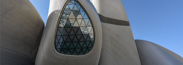 The King Abdulaziz Center for World Culture by Snøhetta. Image courtesy of Saudi Aramco