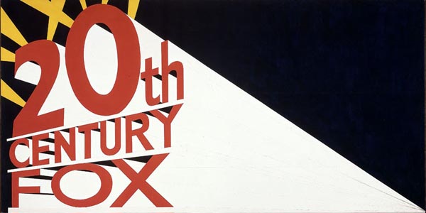Large Trademark with Eight Spotlights (1962) by Ed Ruscha