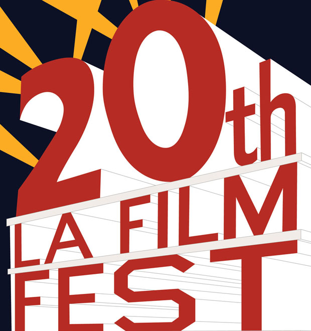 Detail from Ed Ruscha's 2014 poster for the LA Film Festival