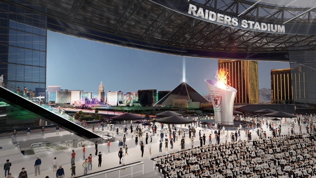Manica Architecture's renderings for the proposed Las Vegas Raiders' stadium