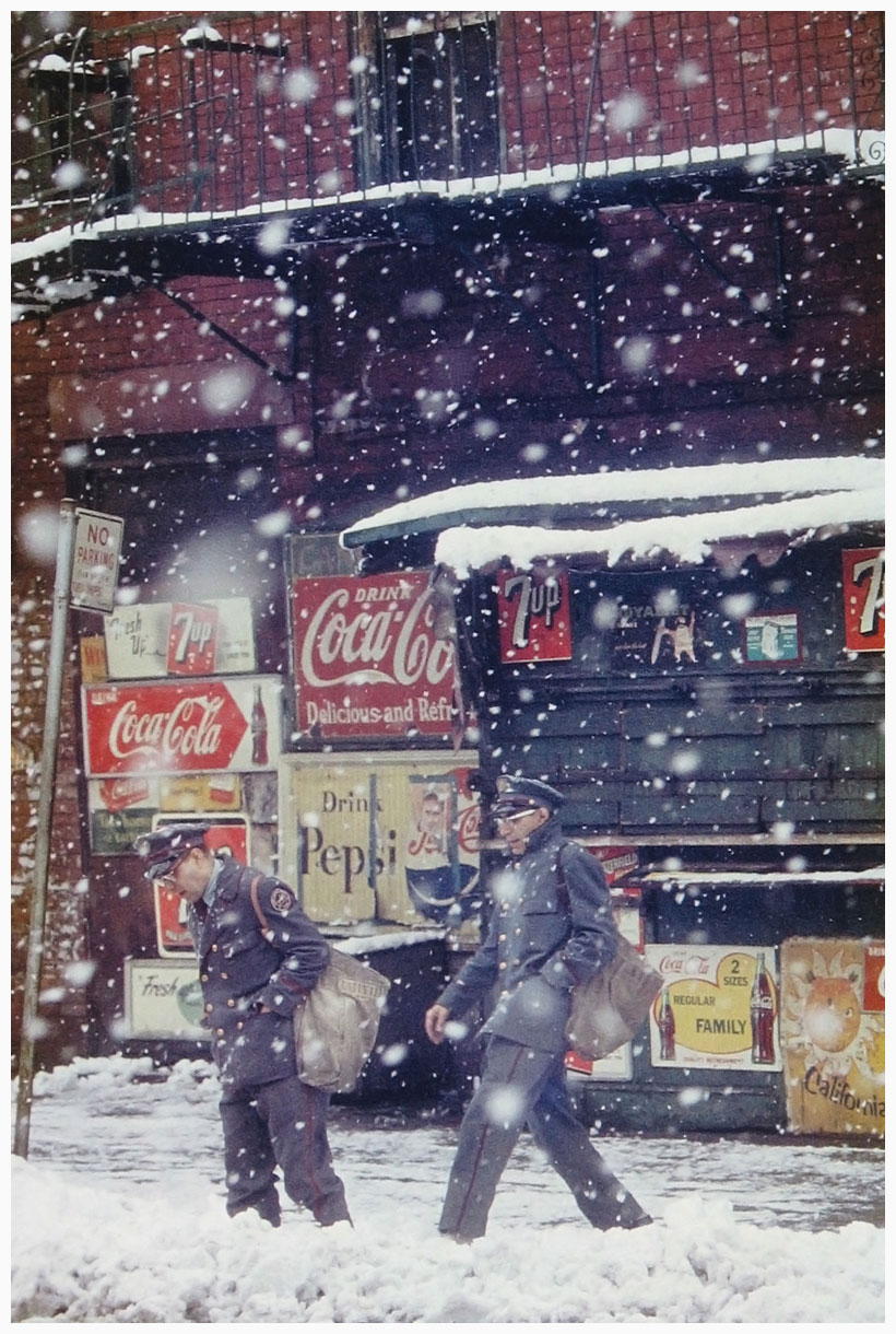 Postmen, 1952 by Saul Leiter © Saul Leiter Courtesy Howard Greenberg Gallery, New York