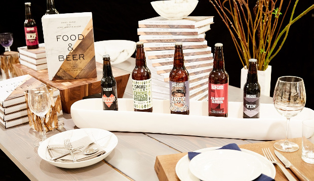 Barneys' Food & Beer table display
