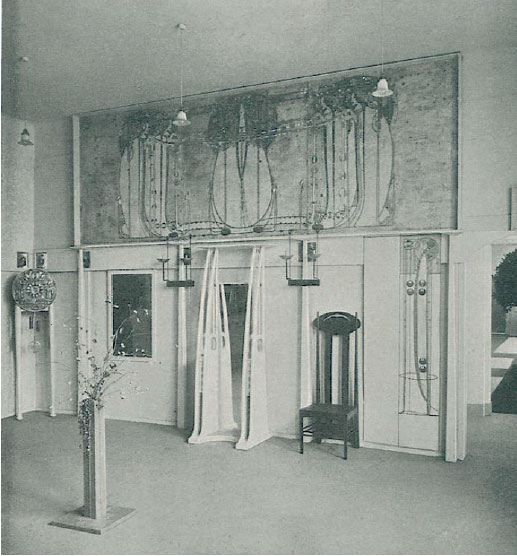The Mackintosh room from the eight Secession exhibition, as reproduced in Art In Time