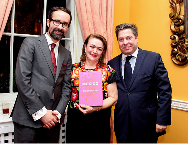 From left Mexican ambassador Diego GomezPickering, Margarita and Phaidon MD James Booth-Clibborn