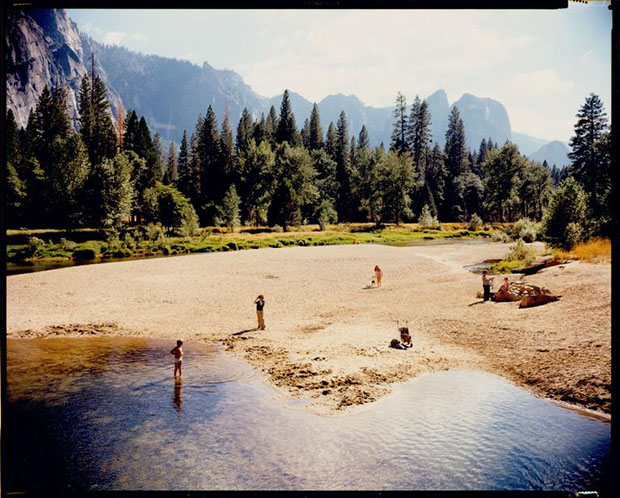 Merced River, Yosemite, National Park, California, August 13, 1979 by Stephen Shore. From Uncommon Places. Image courtesy of Galerie Edwynn Houk