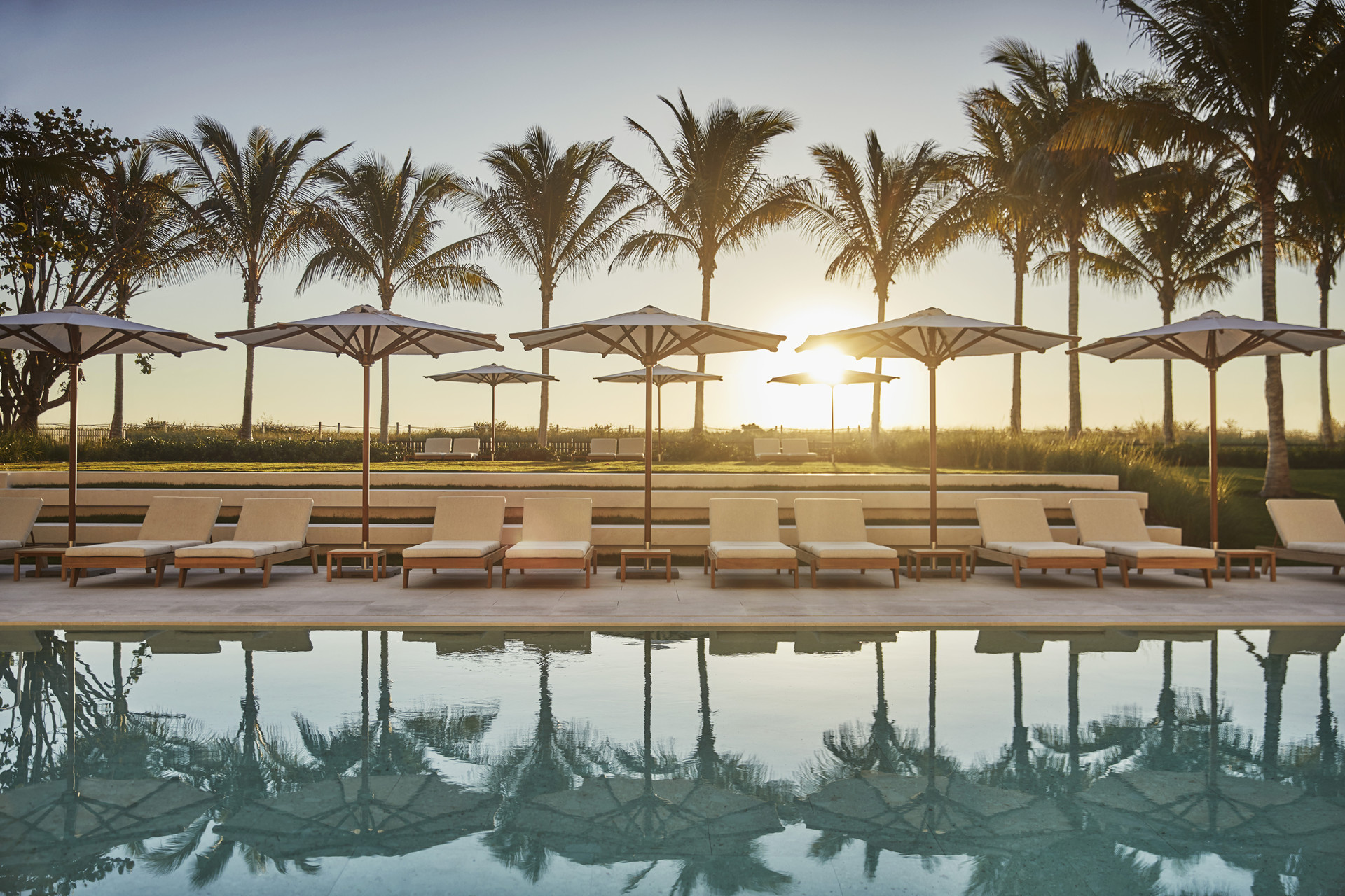 The pool at the Four Seasons Hotel at the Surf Club. Photograph by Christian Horan. All images courtesy of the hotels
