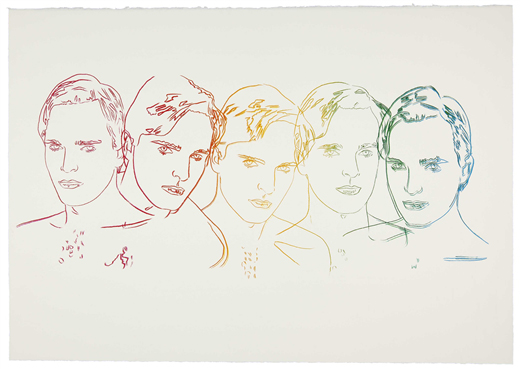 Miguel Bose (1983) by Andy Warhol