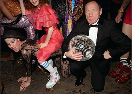 Haden-Guest, talking part in a Studio 54-themed shoot for Grazia magazine, New York, 2011