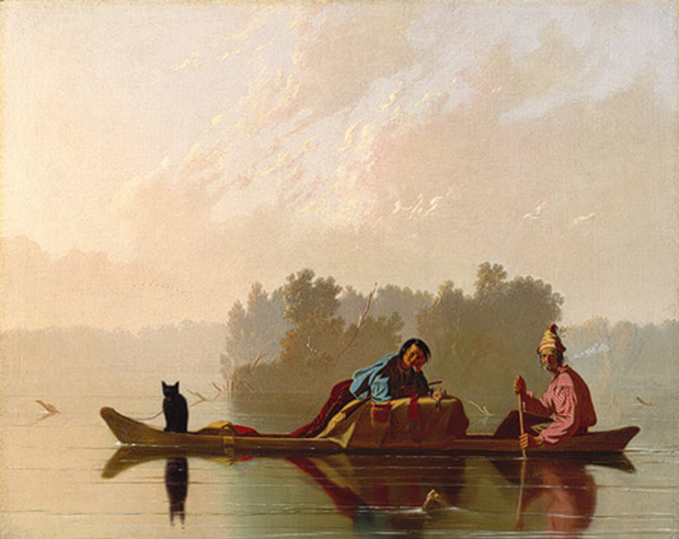 Fur Traders Descending the Missouri (1845) by George Caleb Bingham