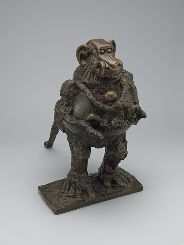 Pablo Picasso (Spanish, 1881–1973) Baboon and Young. Vallauris, October 1951 (cast 1955). Bronze. 21 x 13 1/4 x 20 3/4? (53.3 x 33.3 x 52.7 cm). The Museum of Modern Art, New York. Mrs. Simon Guggenheim Fund. © 2015 Estate of Pablo Picasso / Artists Rights Society (ARS), New York