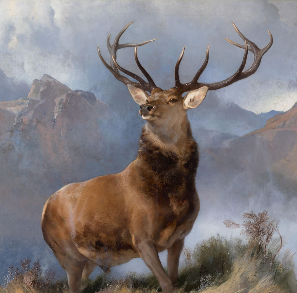 The Monarch of the Glen (c. 1851) by Sir Edwin Landseer, as reproduced in Animal