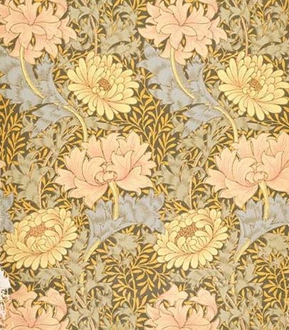 Chrysanthemum wallpaper by William Morris, late nineteenth century