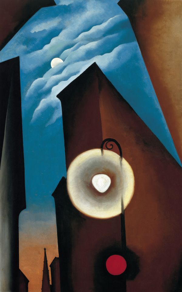 Georgia O’Keeffe, New York with Moon, 1925, as reproduced in Art in Time
