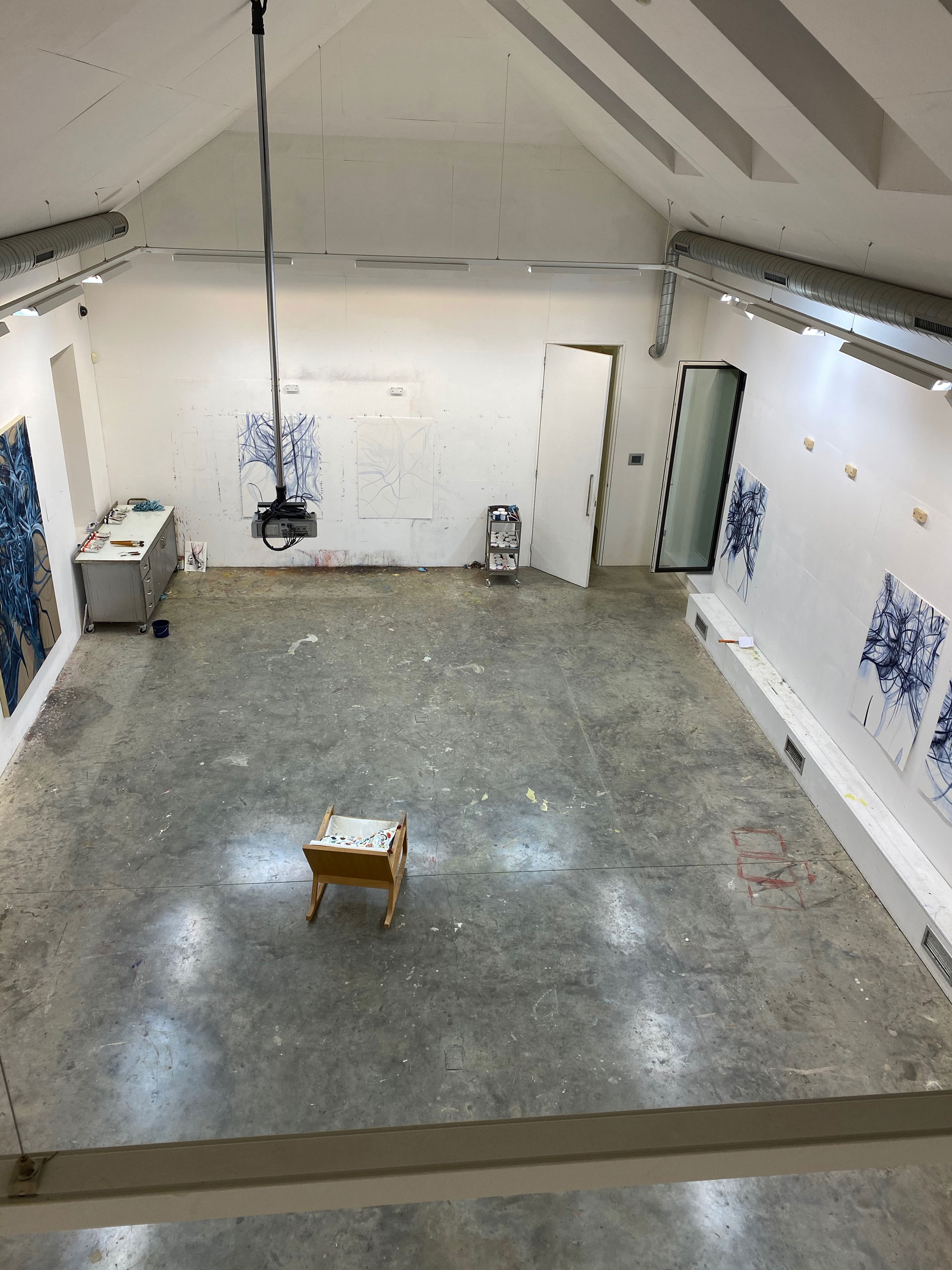 Nigel Cooke's studio