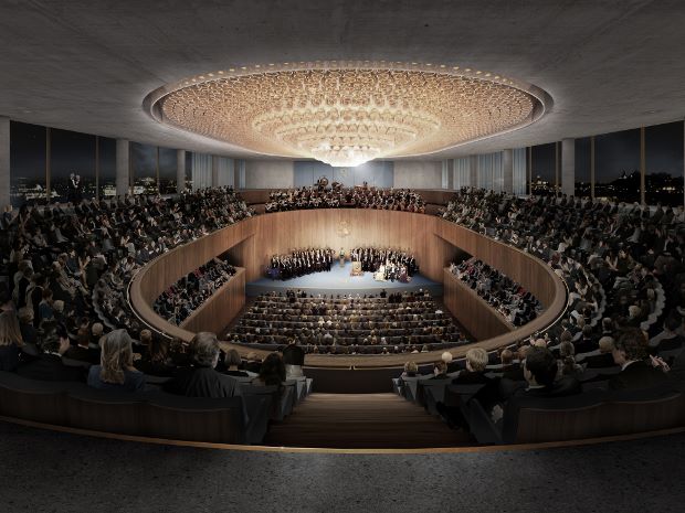 The Nobel Center's Auditorium. © David Chipperfield Architects