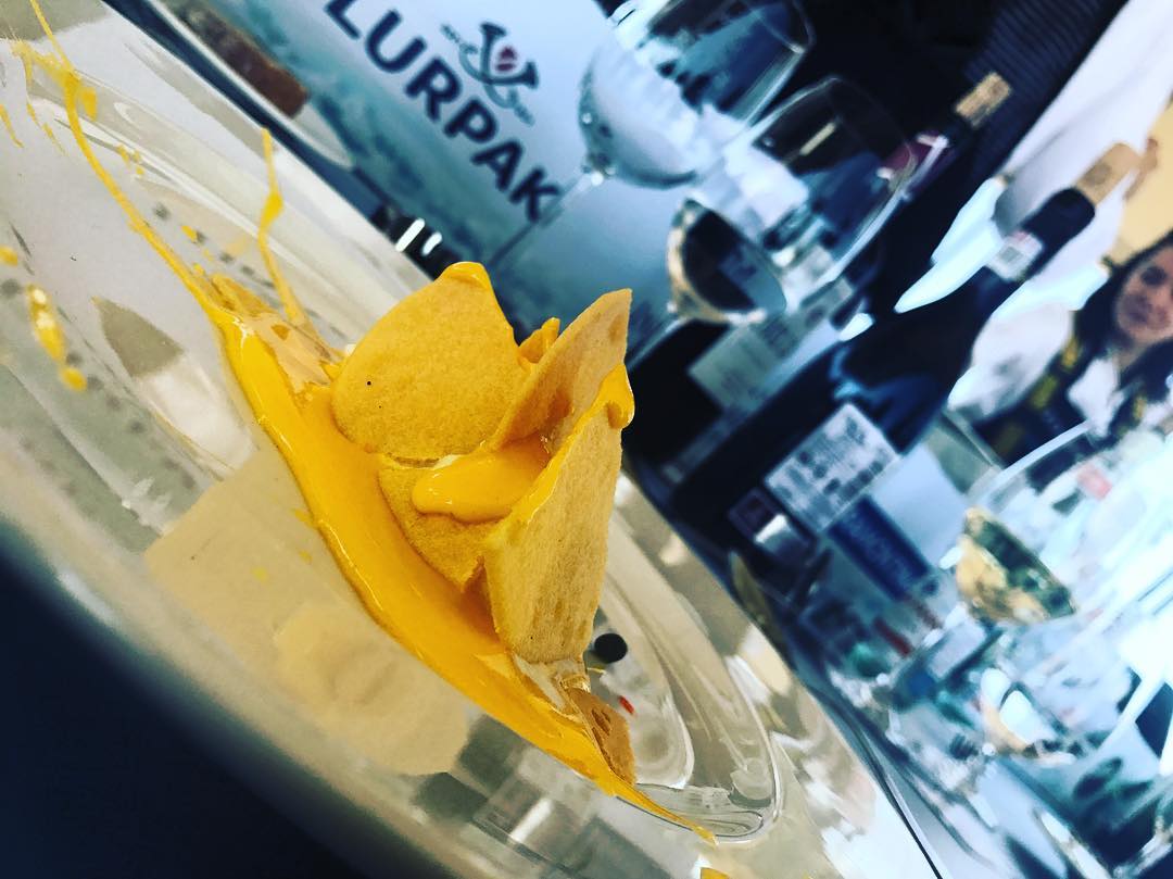 Oops! I dropped the Lemon Tart, at Dinner in the Sky Mexico. Image courtesy of Milena Yanes' Instagram