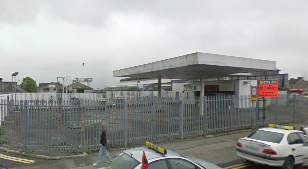 The petrol station as it once looked, from Google Streetview