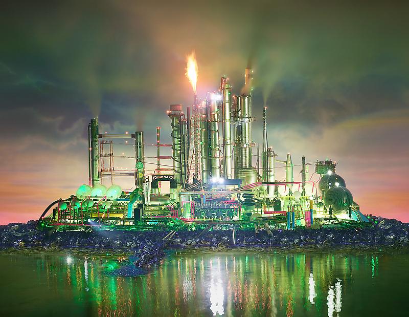 Land Scape Green Fields (2013) by David LaChapelle