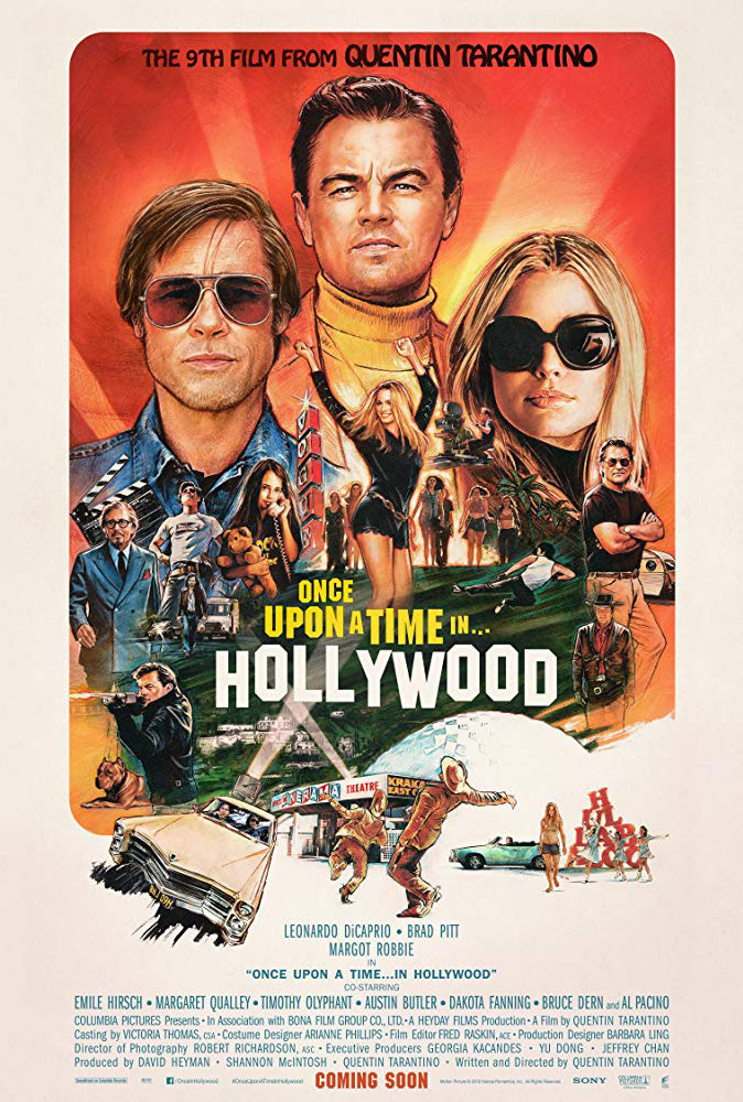 The poster for Once Upon a Time In ... Hollywood, featuring the Cinerama Dome