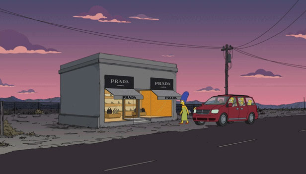 Prada Marfa in The Simpsons