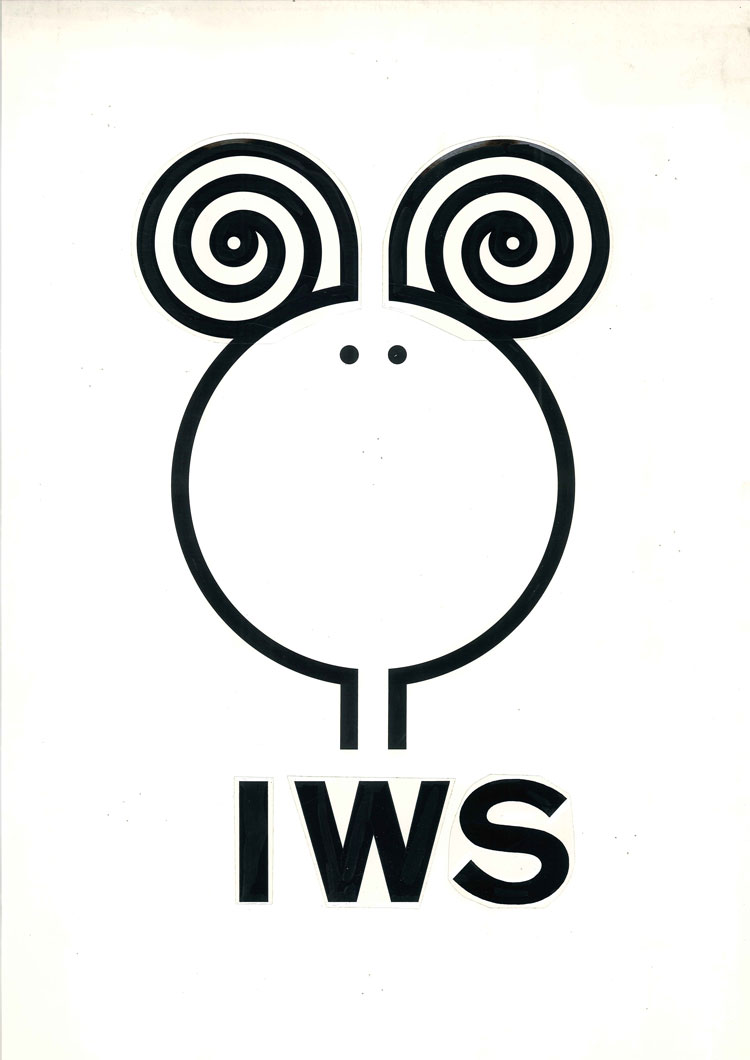 A different, sheep-shaped submission for the Woolmark logo, 1963, by Franco Grignani. Image courtesy of the Estorick Collection and Archivo Manuela Grignani Sitroli