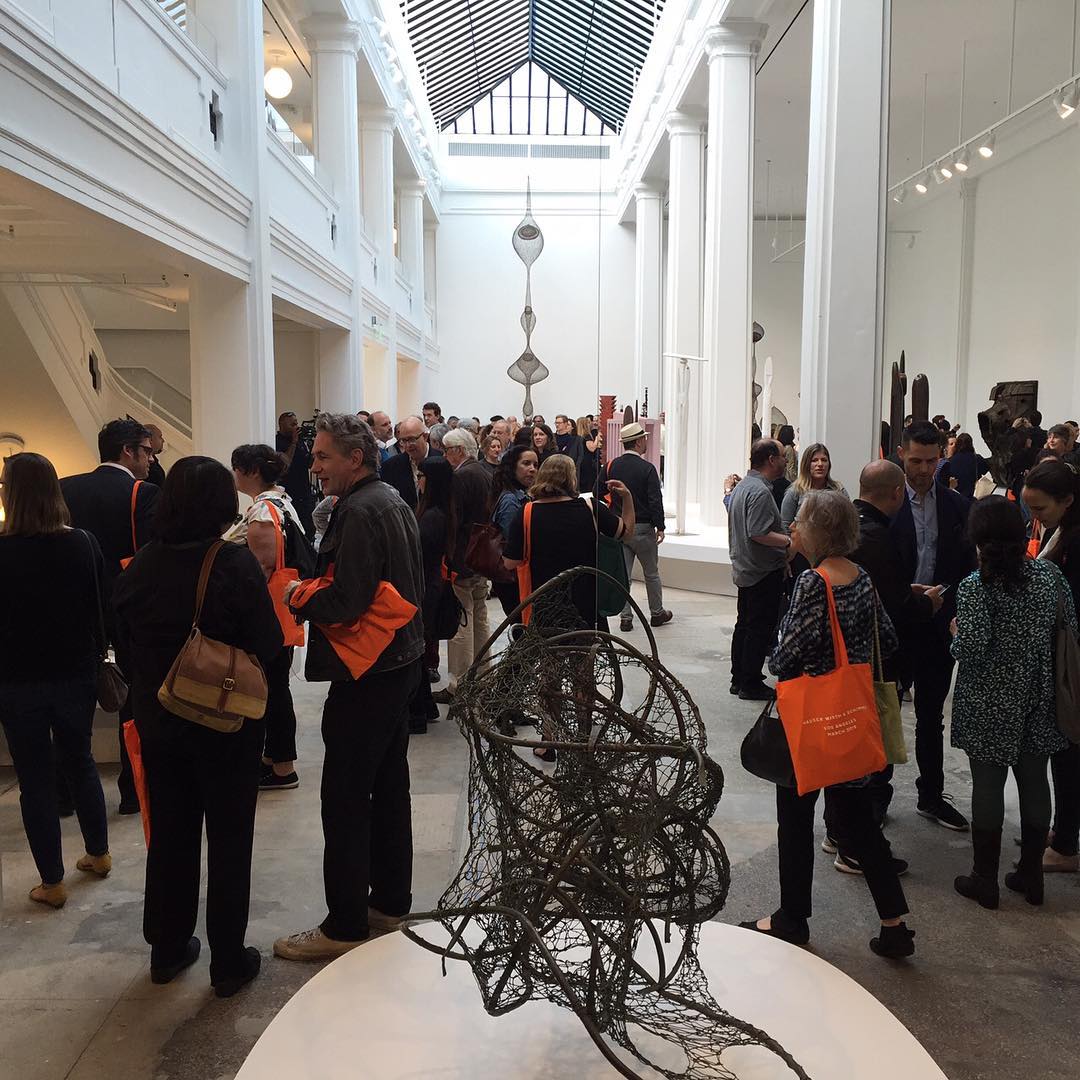 Press opening at Hauser Wirth & Schimmel. Image courtesy of the gallery's Instagram