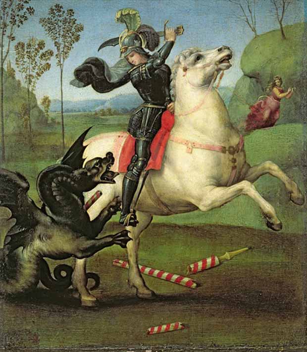 Saint George (c.1504-5) by Raphael