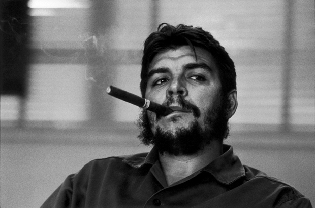Che Guevara, during an exclusive interview, 1963, Havana, Cuba, by René Burri, 