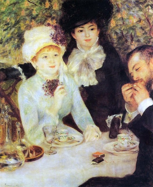 The End of Lunch (1879) by Renoir. As reproduced in our new monograph