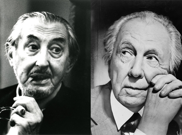 Left: Carlo Scarpa; right: Frank Lloyd Wright - scarpawright