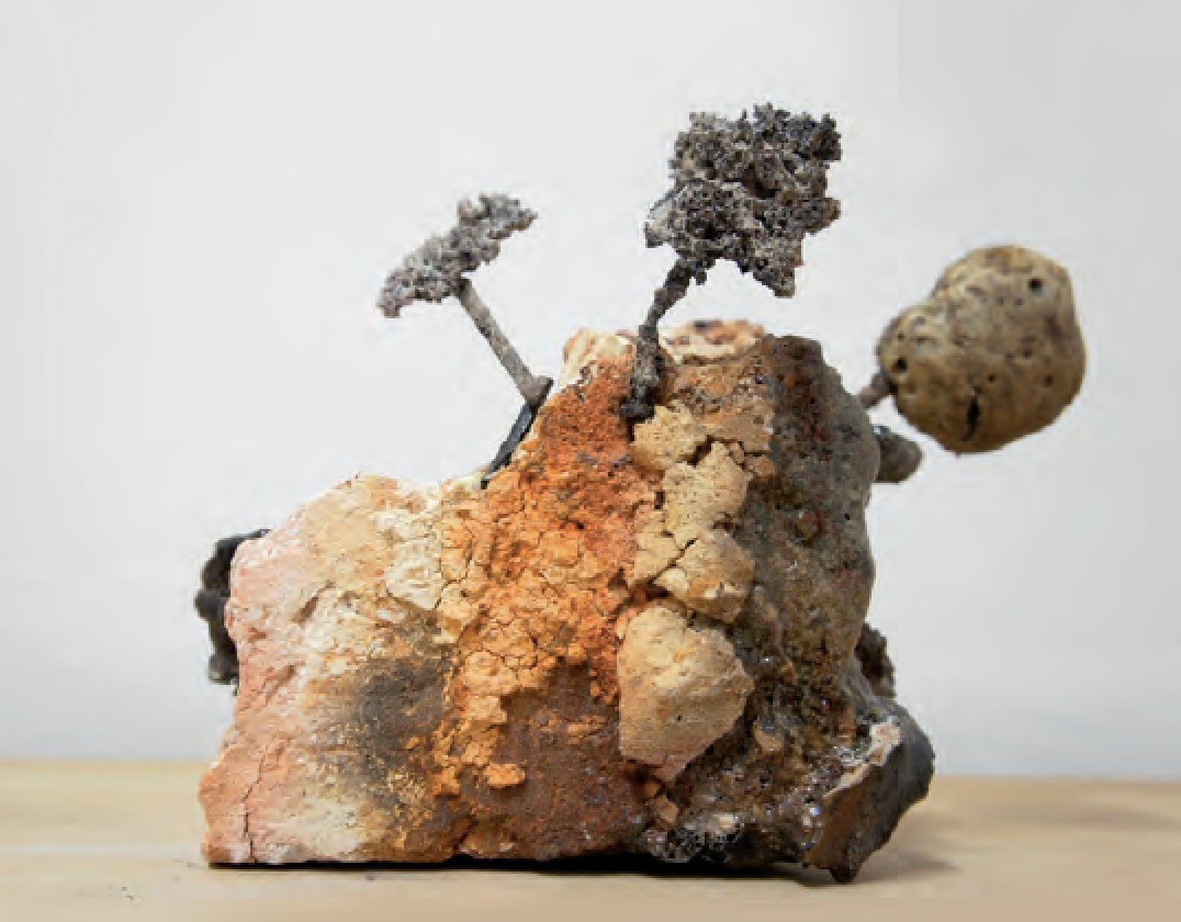 Landscape Studies 3, 2013 Kiln bricks and molten metal -  Jason Lim