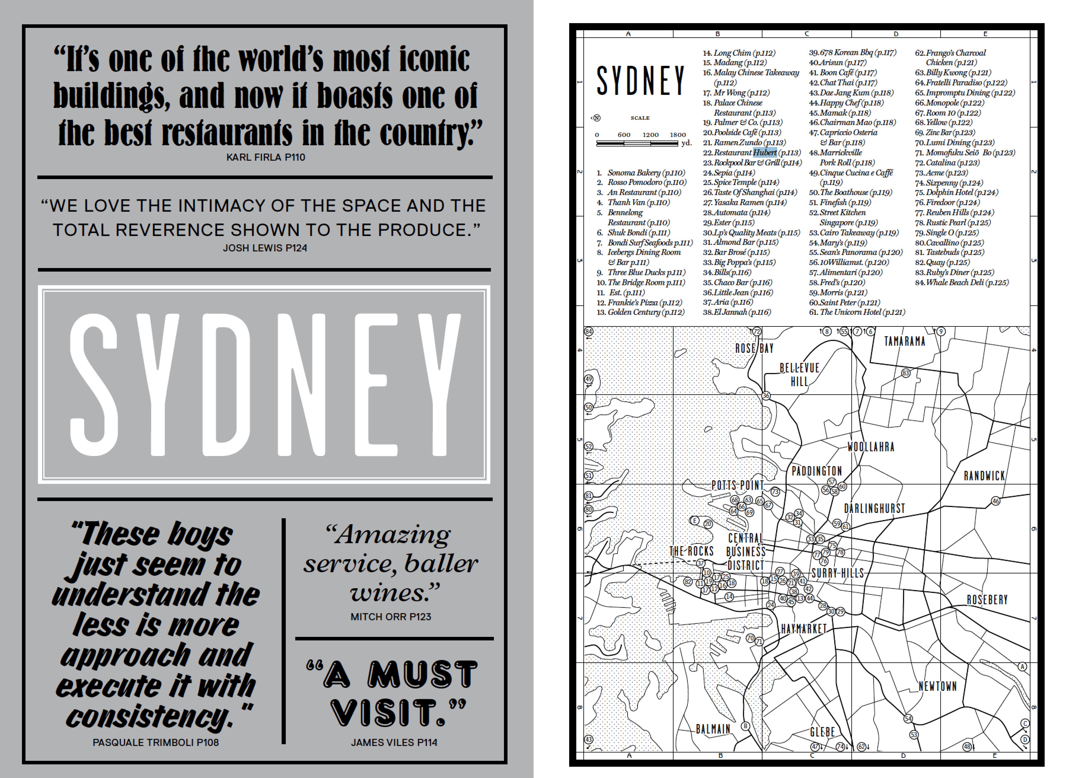 The Sydney introduction from our new book Where Chefs Eat