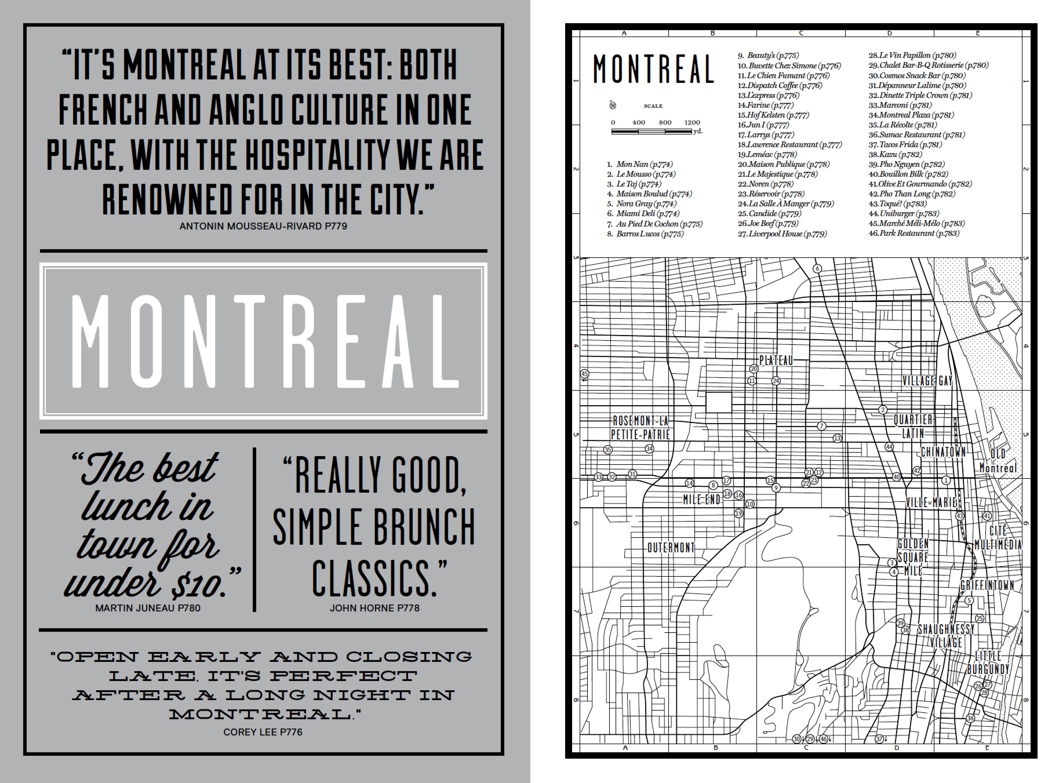 The Montreal introduction from our new book Where Chefs Eat