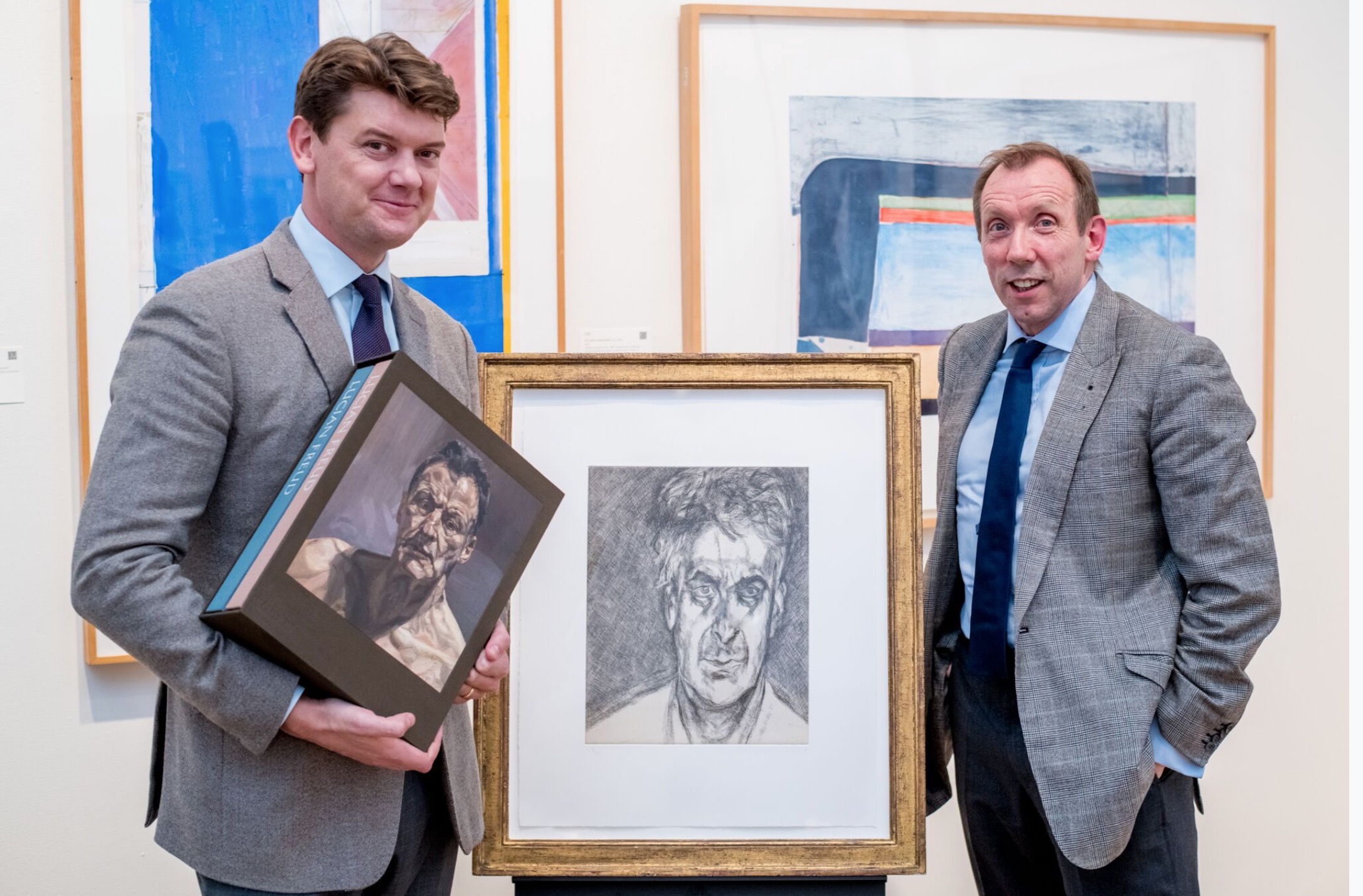David Dawson (right) and Sotheby’s Michael Macaulay, SVP, Senior International Specialist, Contemporary Art All Photographs by Stephen Bondio