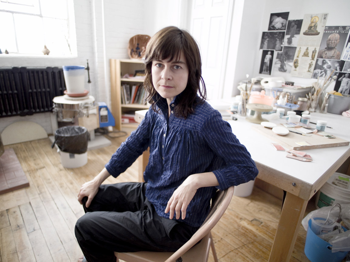 Shary Boyle in her studio, 2017. Photograph by Marc Deguerre