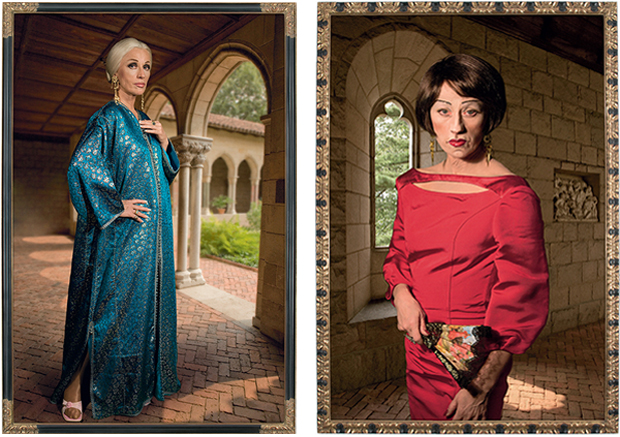 From left: Untitled #466 (2008), Untitled #470, (2008) both by Cindy Sherman