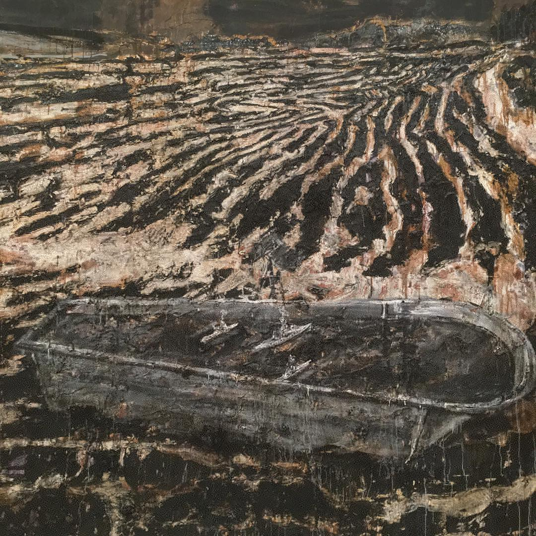 Detail: Operation Sea Lion by Anselm Kiefer, photograph by Stephen Shore. Image courtesy of Stephen Shore's Instagram