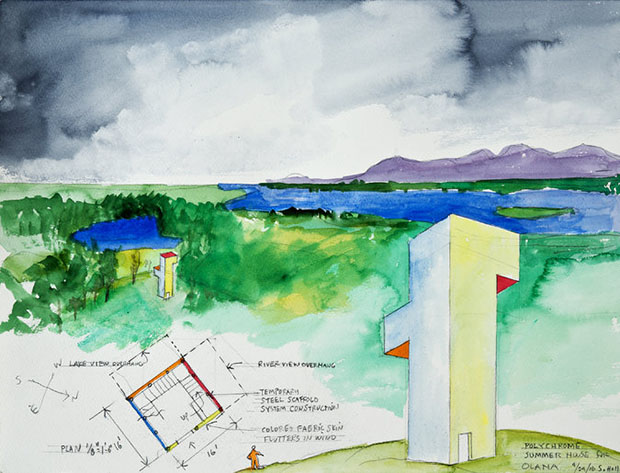 Polychrome Summer House by Steven Holl. Image courtesy of Steven Holl Architects
