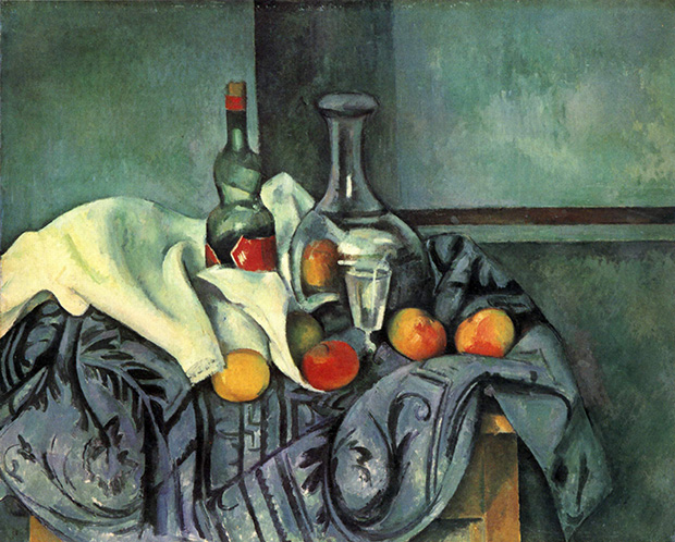 Still life, peppermint bottle (1895) by Paul Cézanne