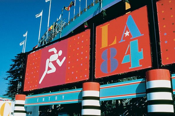 Deborah Sussman's signage for the 1984 Los Angeles Olympic Games