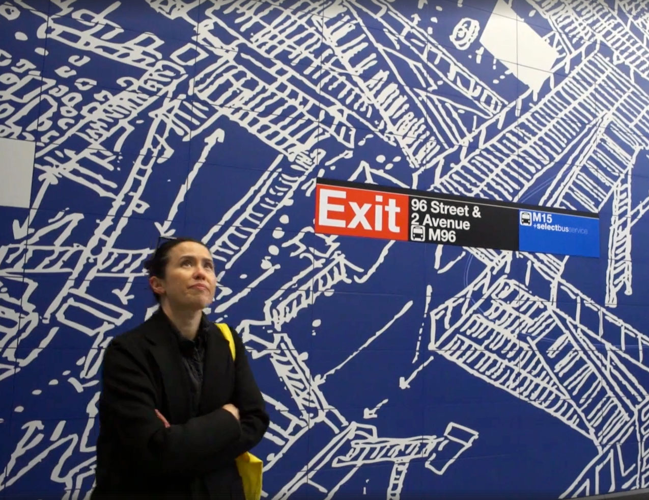 Sarah Sze at the 96th Street St 2nd Avenue Station. Image courtesy of art21.org.