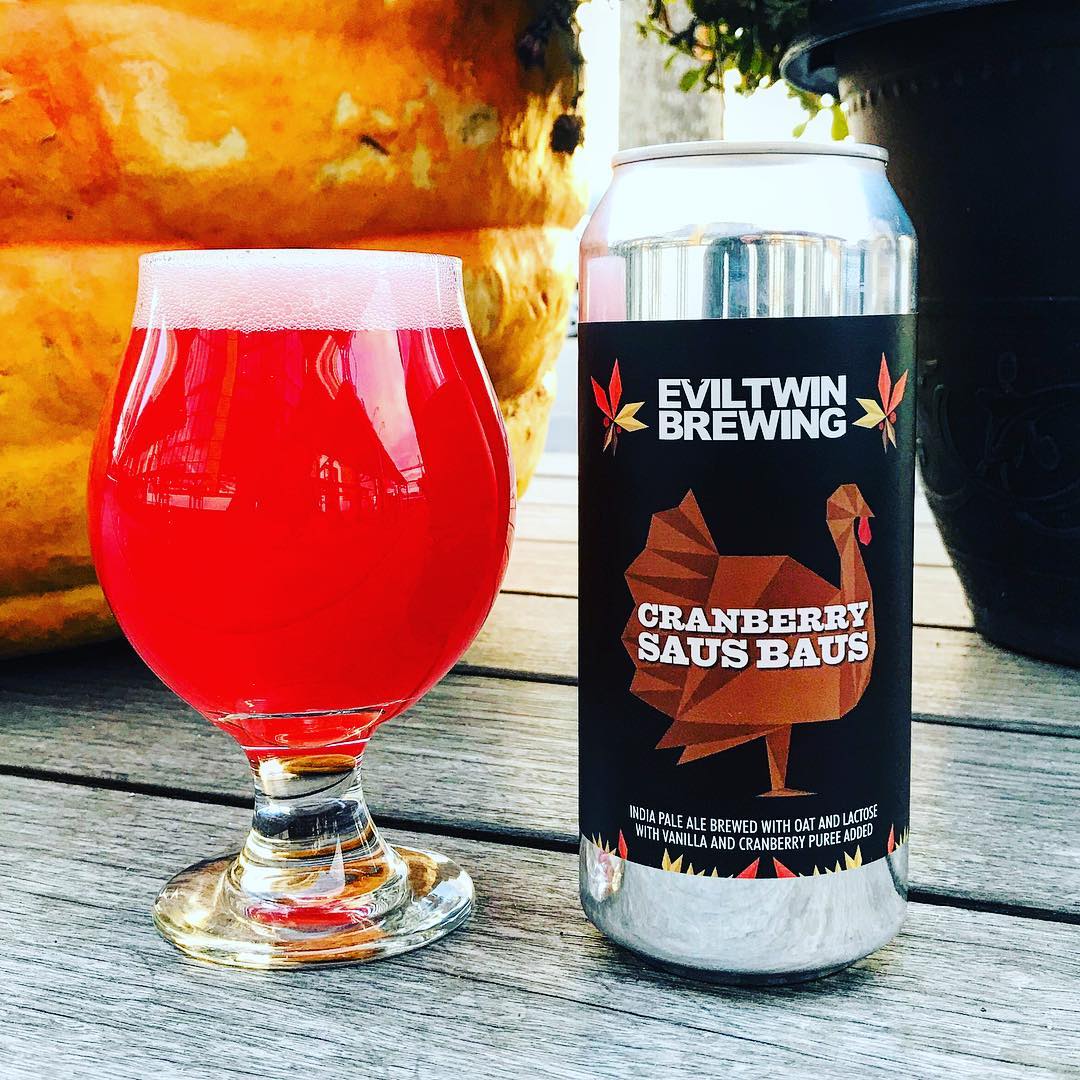 Cranberry Saus Baus by Evil Twin Brewing. Image courtesy of their Instagram
