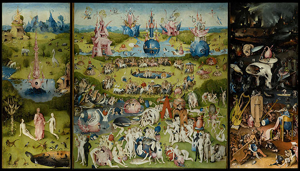 The Garden of Earthly Delights by (1503-1515) by Hieronymus Bosch