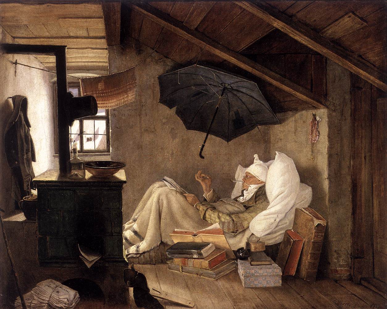 The Poor Poet (1839) by Carl Spitzweg