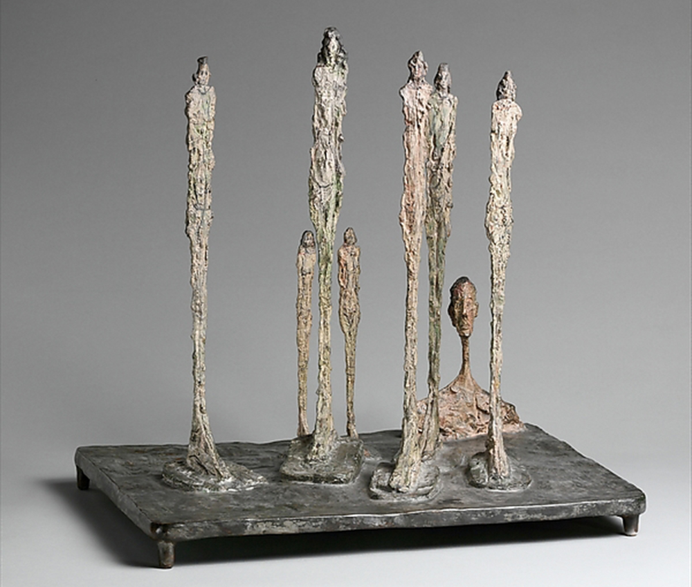 The Forest (Composition with Seven Figures and a Head) (1950) by Giacometti. As reproduced in The Elements of Sculpture