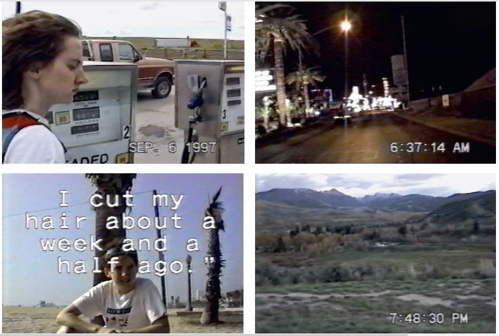 Stills from the video component of The Lesbian (1998) by Sharon Hayes