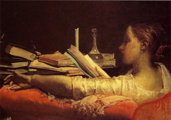 The Reader (c.1865) by Federico Faruffini