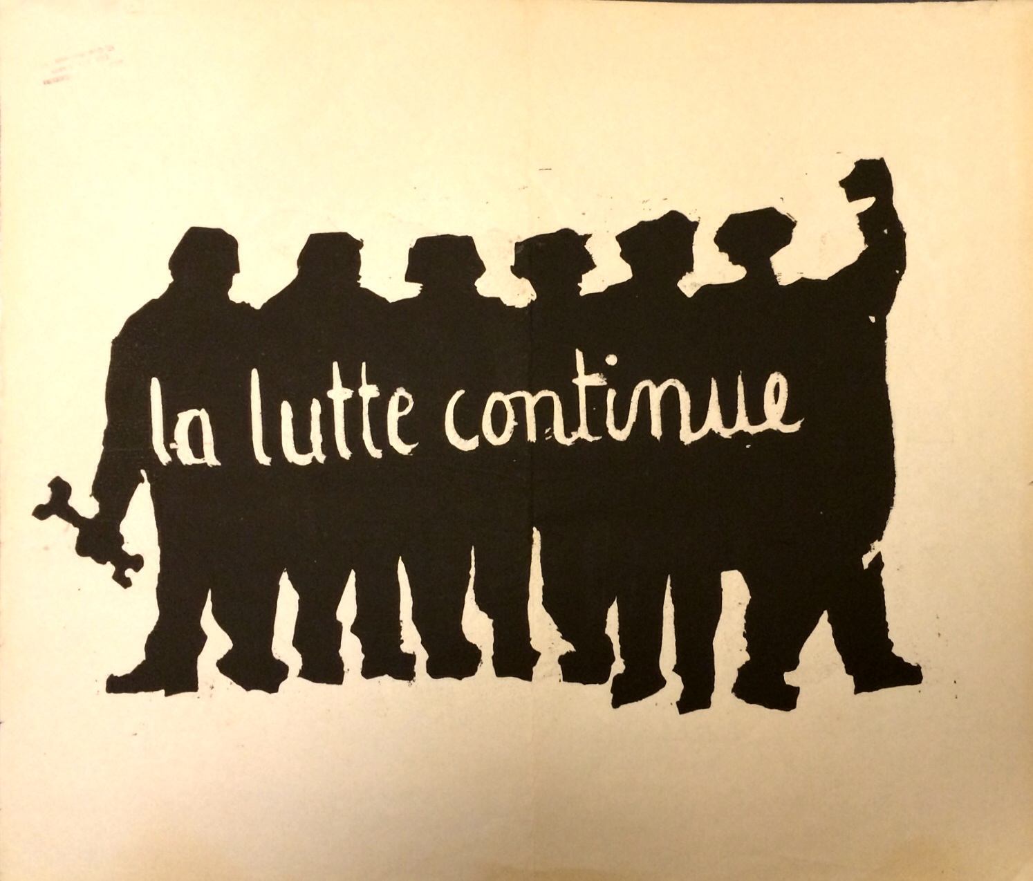 Atelier Populaire's poster 'The Struggle Continues'